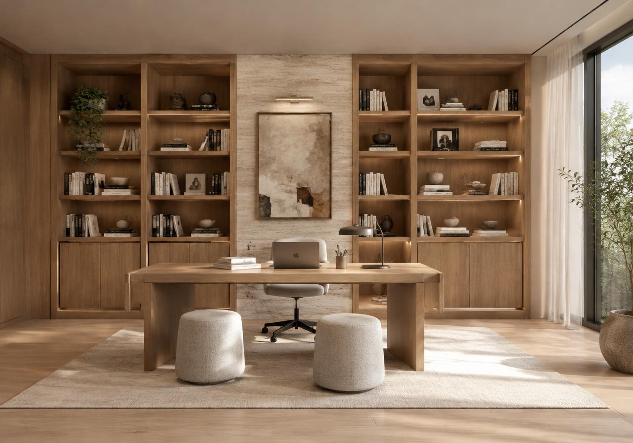 Home office render 3D